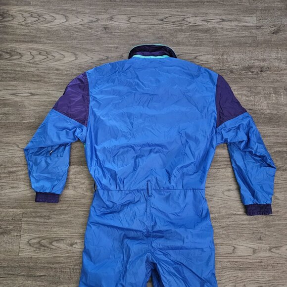 Serac Men’s One-Piece Ski Suit Blue Teal Purple Weatherproof Vintage 42 - Picture 14 of 15